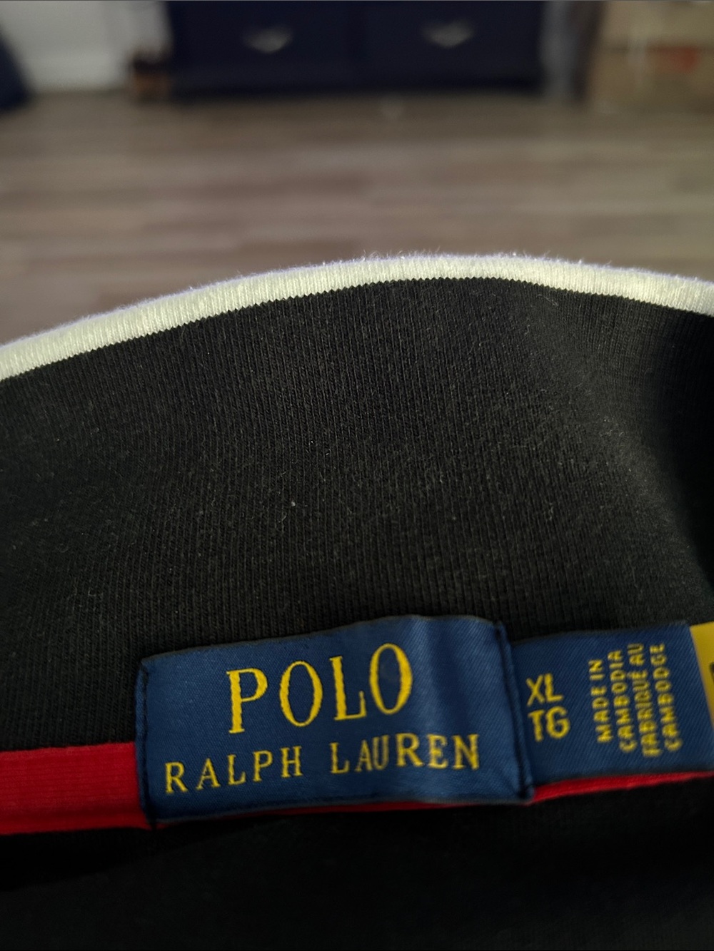 Polo by Ralph Lauren Black, Red & White Block Track Jacket - Picture 8 of 11